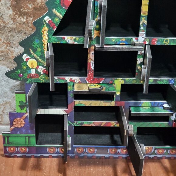 Byers Choice Wooden Advent Calendar 2003 24 Numbered Doors - Picture 14 of 16